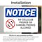 Signmission No Cellular Phones Or Camera Sign With Symbol, 5 in W x Rectangle, Vinyl Decal OS-2PACK-NS-D-35-L-14435 - alternate 6